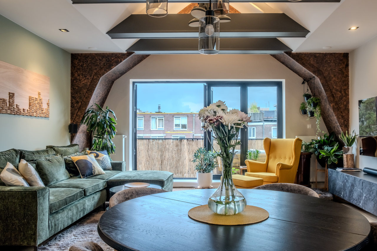 Amsterdam attic: home interior design in Amsterdam